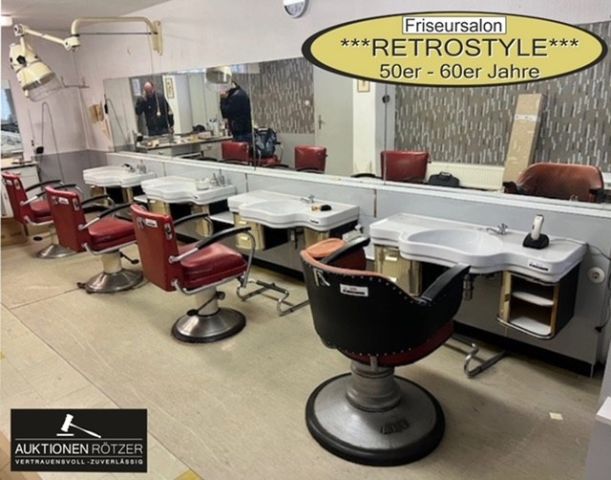 FRISEURSALON - BARBERSHOP ***RETROSTYLE*** | AUKTION ONLINE | bis 17.04.2025 - 13:00 Uhr