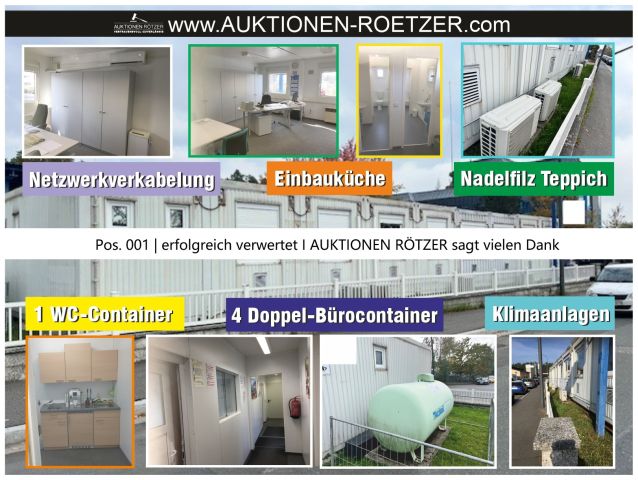 BÜROCONTAINER-AUKTION-ONLINE | bis 23.05.2025 | 13:00 Uhr